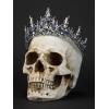 imageSWEETV Halloween Crown  Vines of the Underworld Black Gothic Tiara for Women ampamp Girls Baroque Crown for Costume PartySapphire Thorn