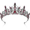 imageSWEETV Halloween Crown  Vines of the Underworld Black Gothic Tiara for Women ampamp Girls Baroque Crown for Costume PartyMidnight Vine