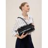 imageClutch Purses for Women Soft PU Leather Handbag Top Handle Satchel Tote and Shoulder Bags for WorkV1 Underarmblack