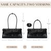 imageClutch Purses for Women Soft PU Leather Handbag Top Handle Satchel Tote and Shoulder Bags for WorkV1 Underarmbrown