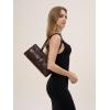 imageClutch Purses for Women Soft PU Leather Handbag Top Handle Satchel Tote and Shoulder Bags for WorkV1 Underarmbrown