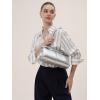 imageClutch Purses for Women Soft PU Leather Handbag Top Handle Satchel Tote and Shoulder Bags for WorkV1 Underarmsilver