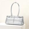 imageClutch Purses for Women Soft PU Leather Handbag Top Handle Satchel Tote and Shoulder Bags for WorkV1 Underarmsilver
