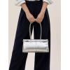 imageClutch Purses for Women Soft PU Leather Handbag Top Handle Satchel Tote and Shoulder Bags for WorkV1 Underarmsilver
