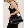 imageClutch Purses for Women Soft PU Leather Handbag Top Handle Satchel Tote and Shoulder Bags for WorkV2 Hand Carryblack