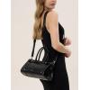 imageClutch Purses for Women Soft PU Leather Handbag Top Handle Satchel Tote and Shoulder Bags for WorkV2 Hand Carryblack