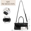 imageClutch Purses for Women Soft PU Leather Handbag Top Handle Satchel Tote and Shoulder Bags for WorkV2 Hand Carryblack