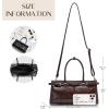 imageClutch Purses for Women Soft PU Leather Handbag Top Handle Satchel Tote and Shoulder Bags for WorkV2 Hand Carrybrown