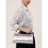 imageClutch Purses for Women Soft PU Leather Handbag Top Handle Satchel Tote and Shoulder Bags for WorkV2 Hand Carrysilver