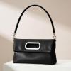 imageStylish Clutch Purses for Women Leather Crossbody Purse with Handle Shoulder Bags for Evening Formal Work CasualBlack