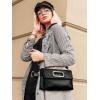imageStylish Clutch Purses for Women Leather Crossbody Purse with Handle Shoulder Bags for Evening Formal Work CasualBlack