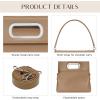 imageStylish Clutch Purses for Women Leather Crossbody Purse with Handle Shoulder Bags for Evening Formal Work CasualEtoupe