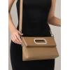 imageStylish Clutch Purses for Women Leather Crossbody Purse with Handle Shoulder Bags for Evening Formal Work CasualEtoupe