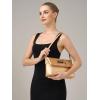 imageStylish Clutch Purses for Women Leather Crossbody Purse with Handle Shoulder Bags for Evening Formal Work CasualGold