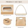 imageStylish Clutch Purses for Women Leather Crossbody Purse with Handle Shoulder Bags for Evening Formal Work CasualGold