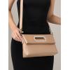 imageStylish Clutch Purses for Women Leather Crossbody Purse with Handle Shoulder Bags for Evening Formal Work CasualNude