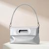 imageStylish Clutch Purses for Women Leather Crossbody Purse with Handle Shoulder Bags for Evening Formal Work CasualSilver
