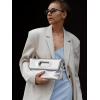 imageStylish Clutch Purses for Women Leather Crossbody Purse with Handle Shoulder Bags for Evening Formal Work CasualSilver