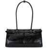 imageClutch Purses for Women Soft PU Leather Handbag Top Handle Satchel Tote and Shoulder Bags for WorkV1 Underarmblack