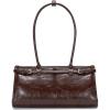imageClutch Purses for Women Soft PU Leather Handbag Top Handle Satchel Tote and Shoulder Bags for WorkV1 Underarmbrown