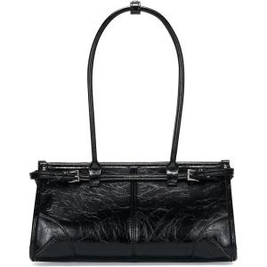 imageClutch Purses for Women Soft PU Leather Handbag Top Handle Satchel Tote and Shoulder Bags for WorkV1 Underarmblack
