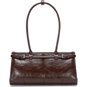 imageClutch Purses for Women Soft PU Leather Handbag Top Handle Satchel Tote and Shoulder Bags for WorkV1 Underarmbrown