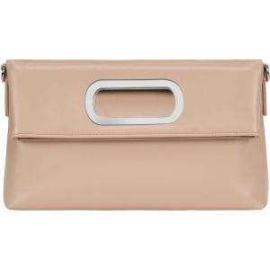 imageStylish Clutch Purses for Women Leather Crossbody Purse with Handle Shoulder Bags for Evening Formal Work CasualNude