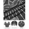 imageYESSA 1920s Flapper Dresses for WomenSheer Beaded Sleeves Great Gatsby Dresses Roaring 20s Dresses Costumes with AccessoriesBlack Silver