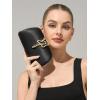imageSWEETV CHUNLI Glitter Clutch Purses for Women Elegant Evening Bag for Parties Weddings and Formal Events03blacksatin