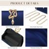 imageSWEETV CHUNLI Glitter Clutch Purses for Women Elegant Evening Bag for Parties Weddings and Formal Events03bluesatin