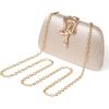 imageSWEETV CHUNLI Glitter Clutch Purses for Women Elegant Evening Bag for Parties Weddings and Formal Events03champagne Goldsatin