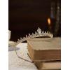 imageSWEETV Princess Tiaras for Women Gold Crystal Crown for Birthday Wedding Headbands for Bride Rhinestone Tiara Headpieces Hair Accessories for Quinceanera Pageant Prom01Gold