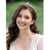 imageSWEETV Princess Tiaras for Women Gold Crystal Crown for Birthday Wedding Headbands for Bride Rhinestone Tiara Headpieces Hair Accessories for Quinceanera Pageant Prom01Silver