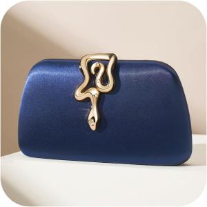 imageSWEETV CHUNLI Glitter Clutch Purses for Women Elegant Evening Bag for Parties Weddings and Formal Events03bluesatin
