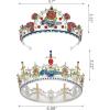 imageSWEETV Couple Crowns for Women ampamp MenCrystal Queen Tiara King Crown Set2Pack Medieval Hair Accessories for Prom Wedding Photo Shoot BirthdayCouple Crowns SeriesEntwined Destiny