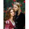 imageSWEETV Couple Crowns for Women ampamp MenCrystal Queen Tiara King Crown Set2Pack Medieval Hair Accessories for Prom Wedding Photo Shoot BirthdayCouple Crowns SeriesEntwined Destiny