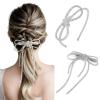imageSWEETV Rhinestone Headband ampamp Bow Hair Clip SetSparkly Bowknot Hair Piece with Crystal Embellishments Perfect for Women ampamp Girls Gifts