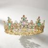 imageSWEETV Queen Crown for Women  Baroque Wedding Tiaras and CrownsJeweled Tiara CrownProm Birthday Halloween Hair Accessories4Gold  Multicolored