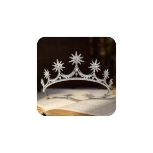 imageSWEETV Silver Crowns for Women Crystal Bubble Tiara Witch Queen Crown Wedding Tiaras Headband Princess Bridal Headpieces for Cosplay Prom Pageant Quinceanera Birthday PartyBubble